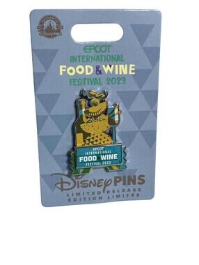 Disney Parks Epcot Food & Wine Festival 2023 Limited Release Glitter Enamel Pin